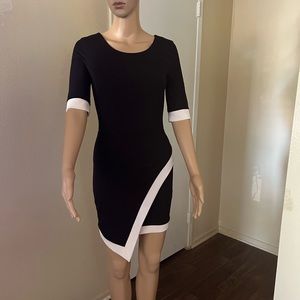 A cute and stylish black and white Windsor cocktail dress
